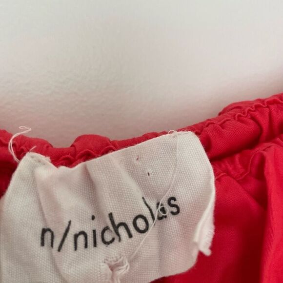N/ Nicholas Red Poppy Off The Shoulder Ruffle Mini Dress Size 0 - Picture 4 of 5